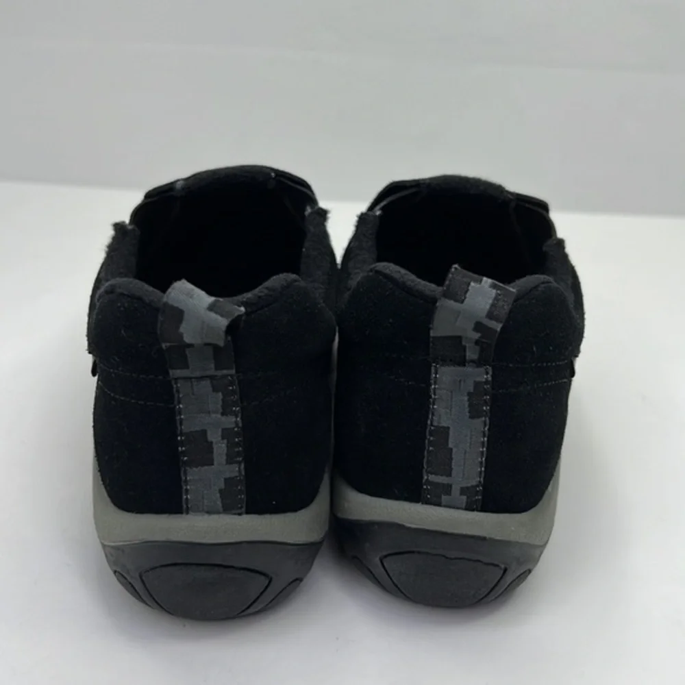 MERRELL Kid’s Jungle Moc Frosty Waterproof Black moccasin slip on shoe Sz 4.5